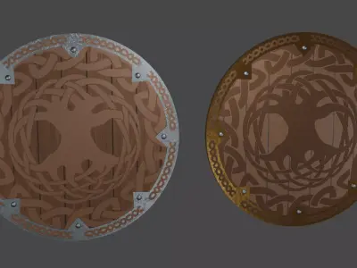 Viking Shield - Vanaheim 3D model