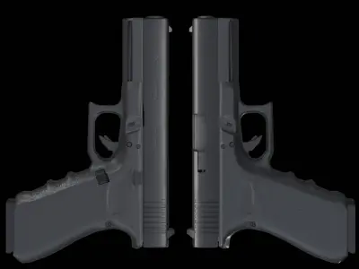 Glock G20 Free Game Ready Asset Free low-poly 3D model