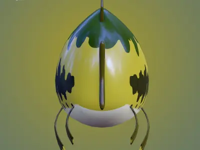 Sea Bear Spongebob Squarepants Low-poly 3D model