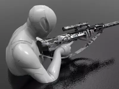 AUG Gun Fps - Tps Low-poly 3D model