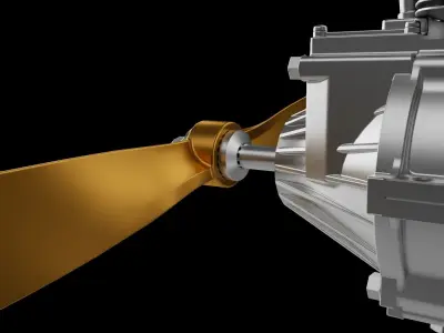 Airplane engine 3D print model