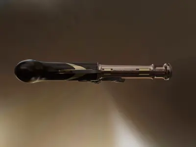 Old Gun Medieval 3D model