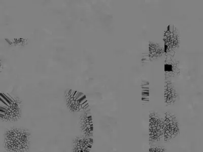 gun ready to kill zombie Low-poly 3D model