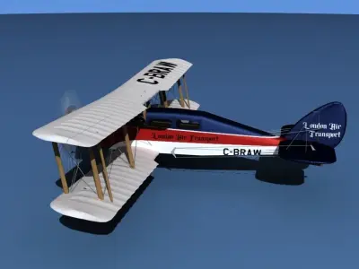 Airco DH-4 London Air Transport 3D model