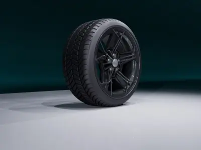 CR5OB wheel Low-poly 3D model