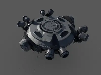 Mothership spaceship 3D model