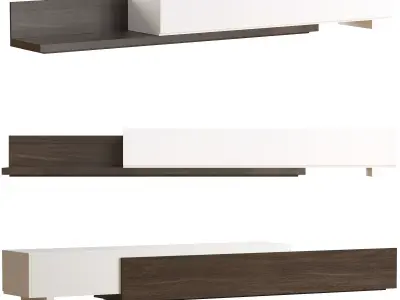 Kayla Rectangle TV Stand Free 3D model