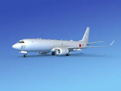 Boeing P-8 Poseidon Japanese Air Force 3D model