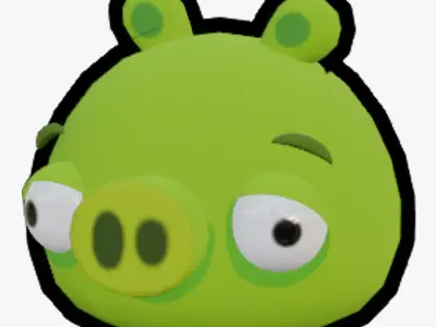 Angry Birds Minion Pig in 3D Low-poly 3D model