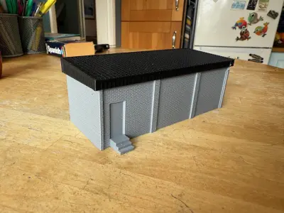 Model Railway Modern Lineside Building 3D print model