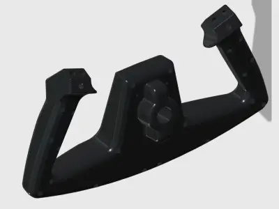 Cessna 172 style Yoke for DIY flight simulator 3D print model