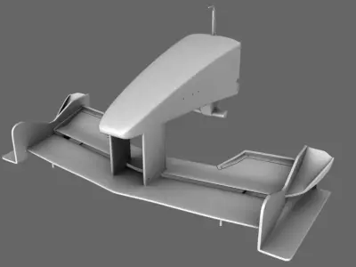 F1 2000 Front Nose Wing Free 3D model