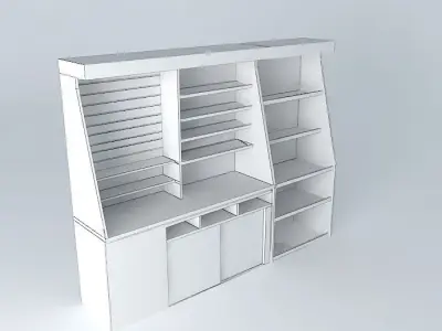 Kit102 Counter Total wall by Alex Marques Free 3D model