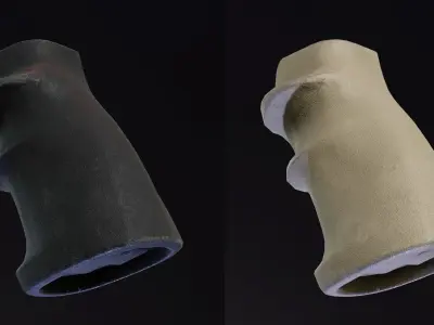 Sierra AR-15 SPR Handgrip Low-poly 3D model