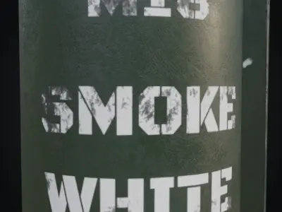 Smoke grenade Free low-poly 3D model