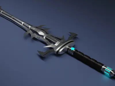 Sci Fi Sword  Low-poly 3D model