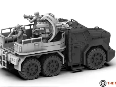 Ironblood - Juggertruck Weapons platform 3D print model