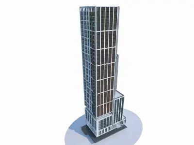 Residential Tower 03 Low-poly 3D model