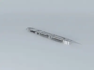 United DC1010 Interior By Air Canada R.C.P Line Alliance  Free 3D model