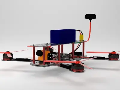 Racing drone 3D model