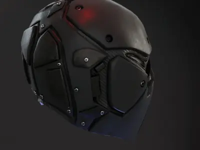 Devtac Ronin Ballistic Mask BASIC Low-poly 3D model