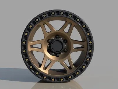Method 106 beadlock highpoly rim 3D model