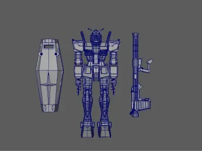 Rx-78-2 Gundam 3D model