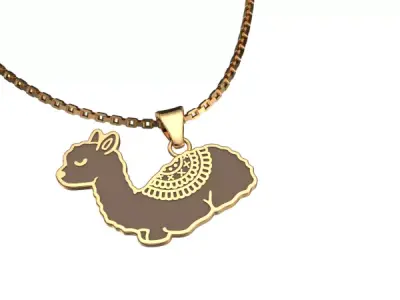 camel pendant Free 3D print model