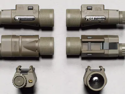 Insight - M3X Flashlight - Replica Low-poly 3D model