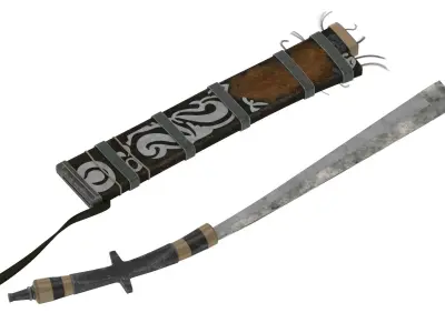 Pandat Sword Low-poly 3D model