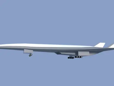 Douglas Mach 5 HSCT airliner concept Free 3D print model