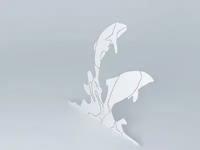 Commersons Dolphins 3D model