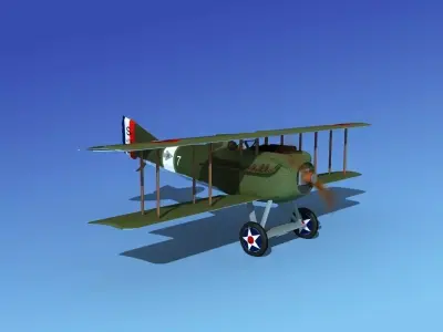 SPAD VII 3D model