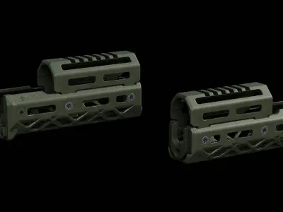 CRC 1U040 KPYK AK Short Handguard Low-poly 3D model