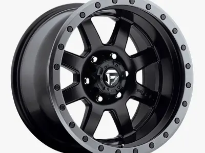 Fuel Assault Wheel Matte Black And Milled F150 Raptor 3D model