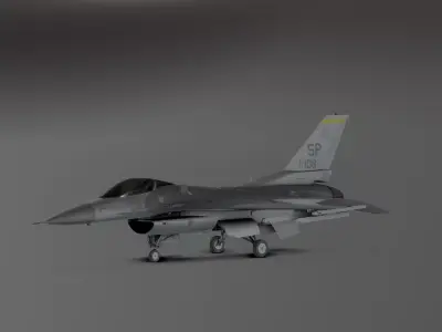 F16 - Original Fighter Jet  Low-poly 3D model