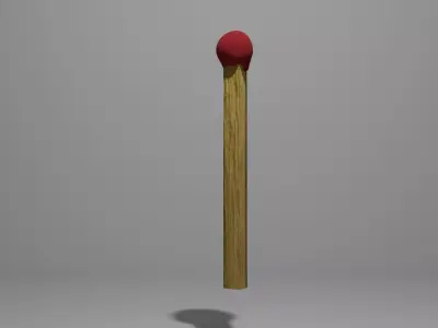Match stick Free 3D model