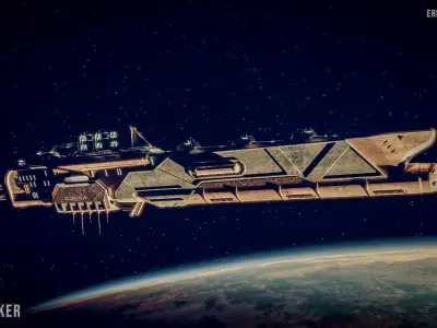 Space Battleship Voidbreaker 3D model