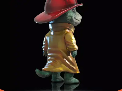 DINO FIREFIGHTER - V018 4 3D model
