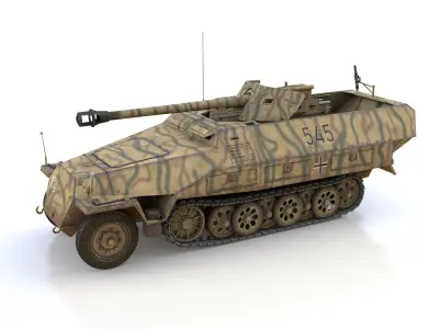 SDKFZ 251 - Ausf D - Pakwagen - 545 3D model