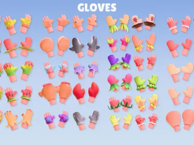 GASTRO - Characters Collection Pack by yaro-team Low-poly 3D model