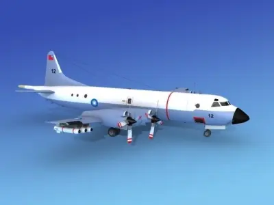 Lockheed P-3 Orion ROC 3D model