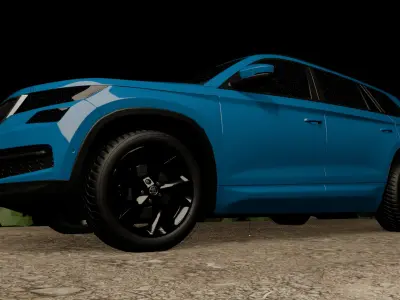 High Quality 3D Model of Skoda Kodiaq 2016 Realistic Game Ready Free low-poly 3D model