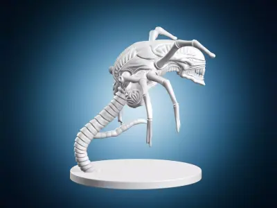 Alien Facehugger Model 3D print model