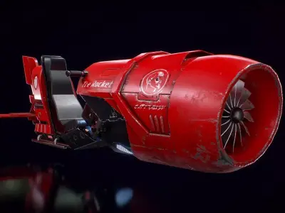 Hoverbike - Rocket 3D model