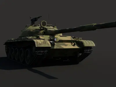 T-62 Game Ready Low-poly 3D model
