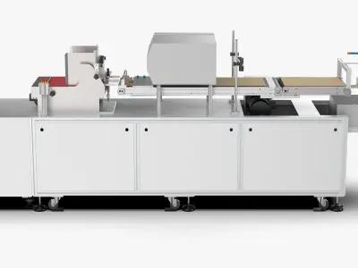 Automatic Carton QR Code Visual Inspection Assembly Line 3D model