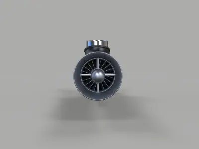 Jet engine 3 3D model