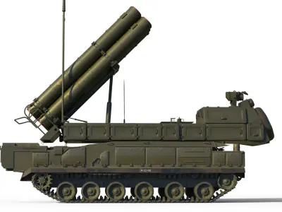 Buk M3 SA-17 Viking missile systems 3D model