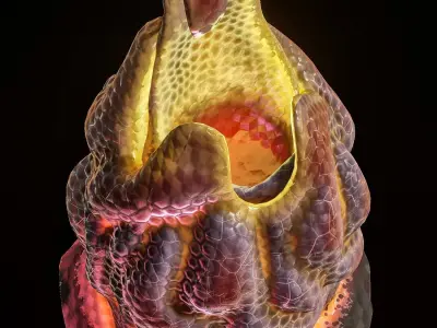 Alien Eggs Low-poly 3D model